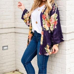 Michael Stars Floral Kimono